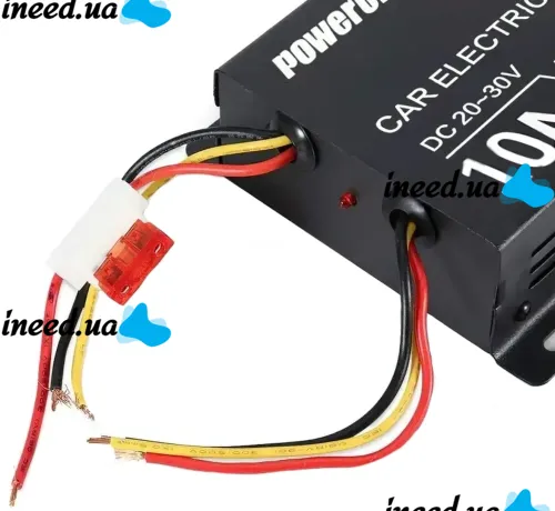 Автомобільний понижуючий інвертор PowerOne Plus DC / DC 24V-12V 10A 120W, Авто перетворювач напруги GS-10A 24В-12В постійного струму Автоінвертор