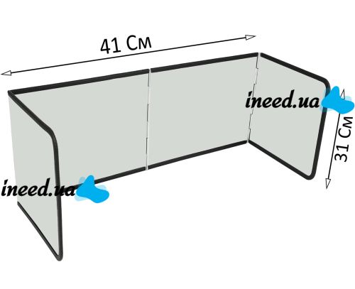 Protective folding panel MAG-593 for gas stove against grease and splashes 41x31x3cm Non-stick folding protective screen stainless steel partition