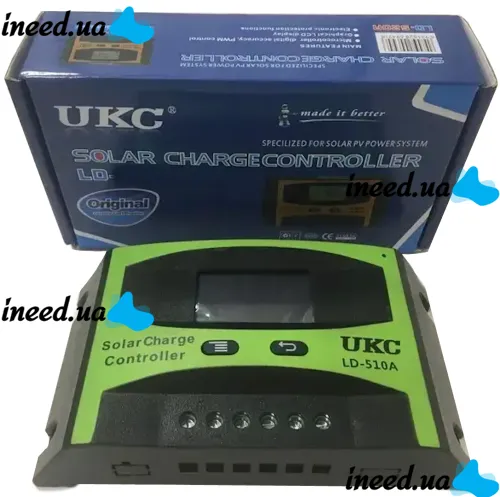 Сонячний контролер UKC LD-510A 10A c Lcd дисплеєм Solar Charge controller для сонячних панелей установок