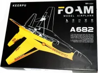 Radio-controlled aircraft fighter Keerpu FOAM A682 with Remote control, Airplane glider SU35 radio-controlled A-682 foam Blue
