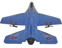 Radio-controlled aircraft fighter Keerpu FOAM A682 with Remote control, Airplane glider SU35 radio-controlled A-682 foam Blue