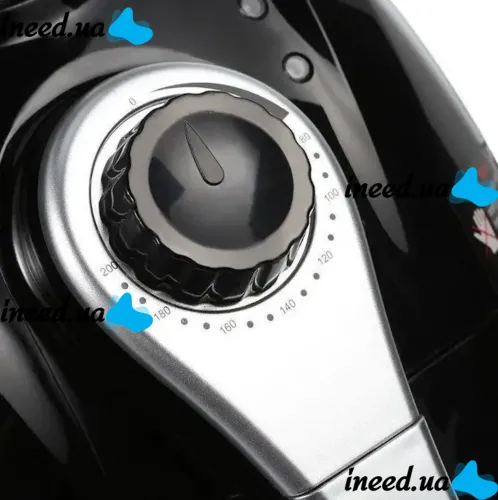 Aerofryer multi-oven Domotec Airfryer Ms-3220 4.5L with the function of an aerogrill for cooking without oil 1300W, Oil-free fryer Black