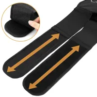 Electric Abdominal Stimulator Belt Abdominal Toning Belt NY-82, Massager Myostimulator W24 for Abdominal Muscles with 6 Modes from USB Black
