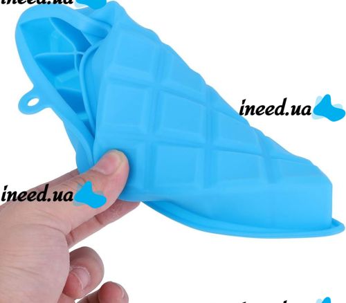 Силіконова багаторазова форма Silicone Ice Cubes Make для заморозки льоду і шоколаду з кришкою на 24 осередки, Лоток піднос для зберігання льоду 24 кубика