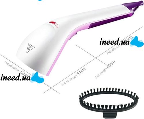 Ручний вертикальний відпарювач Sokany Hand Steamer YG-868 для одягу і штор з насадкою щіткою, Парова праска 1200W для дому, Пароочисник від мережі