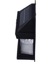 Уличный настенный светильник COBA Solar Wall Lamp HW-666-1W на солнечной батарее, Аккумуляторная фасадная лампа с датчиком движения KT-666