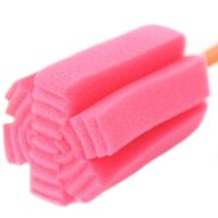 Універсальна губка з довгою ручкою Sponge Cleaning Remiling для миття пляшок і високих склянок, Кухонна убчатая щітка для чищення посуду