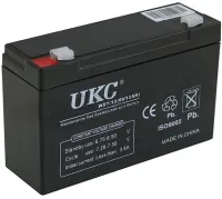 Sealed battery BATTERY UKC 6V 12A lead-acid rechargeable battery