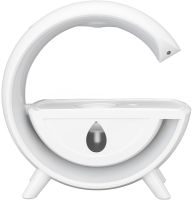 Антигравітаційний зволожувач повітря нічник Anti-Gravity Humidifier T00K8 з RGB підсвічуванням, Дифузор 350мл з крапельним ефектом від USB Білий