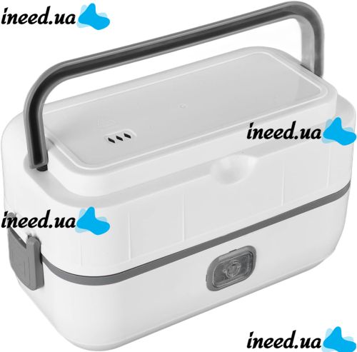 Електричний ланч бокс Cooking Lunchbox DFH-C01 200w 1,2 л для підігріву і приготування їжі з 2 чашами, харчової судочок контейнер для їжі від мережі