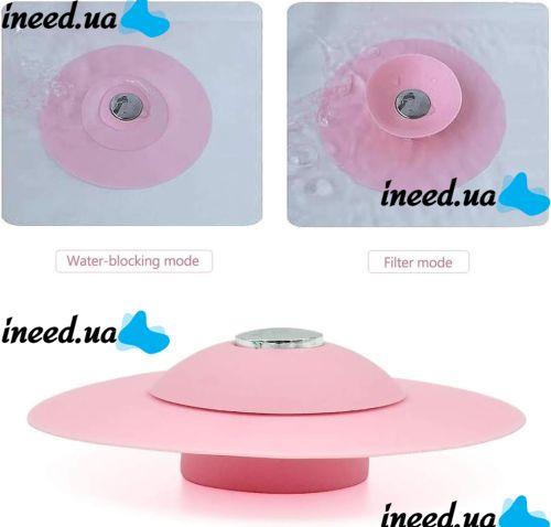 Універсальна силіконова фільтр-заглушка Flex Drain Store для зливу раковини, Пробка пастка для ванн і раковин, фільтр-пробка для ванної та кухні