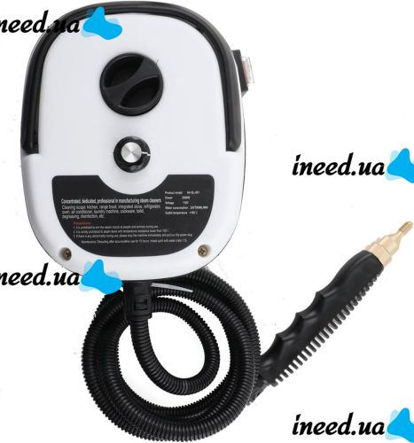 Ручной пароочиститель для уборки Steam Cleaner AH-SL-001 2500W с высоким давлением 3 насадки, Универсальный парогенератор 2500Вт от сети Белый