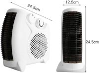 Domotec MS-5903 2000W Outdoor Electric Fan Heater , Portable Table Heater 2 in 1 with Thermostat Domotec MS5903 White