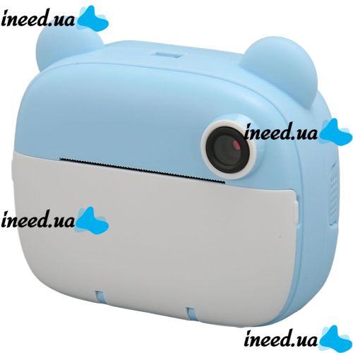 Детский фотоаппарат с мгновенной печатью DIY Instant Digital Camera M3 3 в 1 цифровая камера полароид для фото и видео на аккумуляторе Голубой
