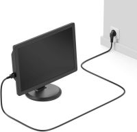 Мережевий шнур живлення для PC комп'ютера і ноутбука 220 - 250V 10A 1.5 м, Кабель для блоку живлення, монітора