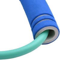 ProsourceFit LX-08 tubular resistance band for pull-ups, tourniquet, fitness, exercise eight with soft grips medium load up to 9 kg