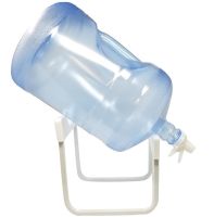 OWN-KC-513 Tilting tabletop 19 liter Bucket rack with water filling tap, Metal bottle holder AND103-1
