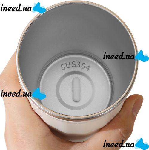 Автоматична чашка мішалка з кришкою Self Stirring Coffee Cup AND945 400 мл з міксером для розмішування кави та чаю, Термокружка з автосмешиванием