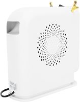 Outdoor Spiral Heater Fan Heater Voltronic JIEBO-N8 500W with Deer Horns, Portable Desktop Electric Heater Deer White