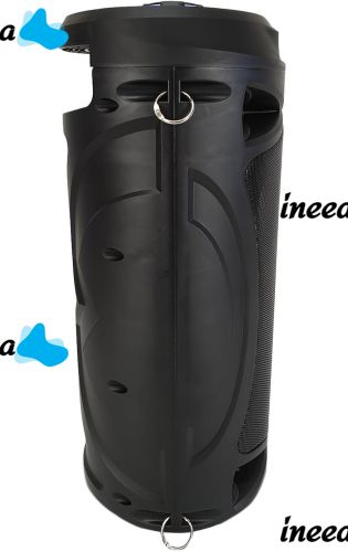 Бездротова Bluetooth колонка динамік SoonBox S4403 з LED підсвічуванням 10W і мікрофоном, акумуляторна блютуз акустика караоке USB SD FM AUX Чорна