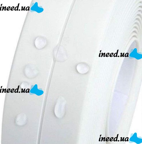 Waterproof Self-adhesive Curb Tape Waterproof Tape LY129 3.2 Meters for Bathtub , Insulating Super Strong Adhesive Tape for Bathrooms and Kitchen