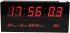 Wall Electronic Clock with LED Backlight YX-3615 Red, LED Digital Clock with Alarm Clock, Date and Thermometer for Home