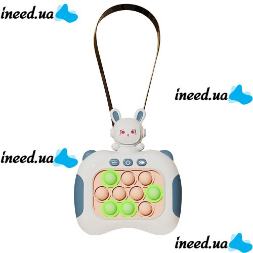 Дитяча іграшка головоломка Quick Pop It Baby Bunny Інтерактивна електронна приставка антистрес поп ІТ для зняття стресу на батарейках від 3-х років