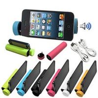 Portable Speaker 3 in 1 Bluetooth + Power bank, Speaker for Phone, (Black, White, Blue)