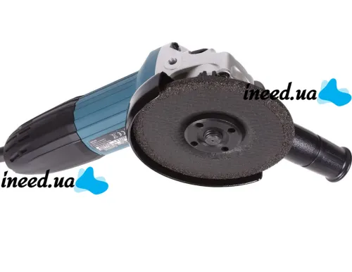 Професійна болгарка Makita GA5030 720W, Кутова шліфмашина 125 мм Макіта, Мережева турбинка шліфувальна машина 11000об / хв 750Вт від мережі синя