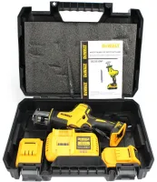 Акумуляторна шабельна пила DeWalt DCS312NT 24V 2 акумулятори і 4 пили для різання металу дерева, Електропила лобзик з набором полотен у кейсі