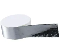 Heavy duty aluminum coated adhesive tape Butyl Self-Adhesive 1.2mm x 5cm x 10m, Aluminum Waterproof Adhesive Foil Scotch 10m Silver