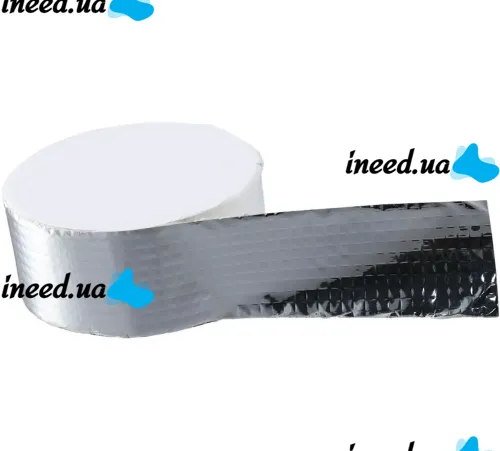 Heavy duty aluminum coated adhesive tape Butyl Self-Adhesive 1.2mm x 5cm x 10m, Aluminum Waterproof Adhesive Foil Scotch 10m Silver