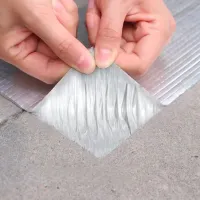 Heavy duty aluminum coated adhesive tape Butyl Self-Adhesive 1.2mm x 5cm x 10m, Aluminum Waterproof Adhesive Foil Scotch 10m Silver
