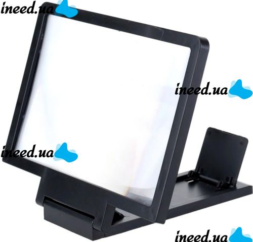 3D збільшувач екрану Enlarged Screen Mobile Phone F1 для телефону, смартфона, збільшувальне скло 26x19 см 3Д збільшувальна підставка, тримач