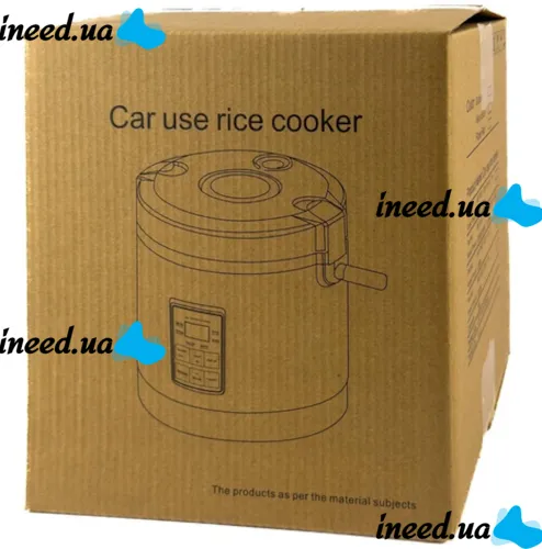 Автомобільна мультиварка пароварка Vehicle Rice Cooker AR-1601 1.2 літра 12V 24V від прикурювача, мультиповар з підігрівом 12В 24В для машини