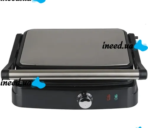 Electric Grill Opera OP-205 Pressure Cooker for Meat and Vegetables with Non-stick Coating 3200W, Multi-maker Sandwich Maker Compact Grill Silver