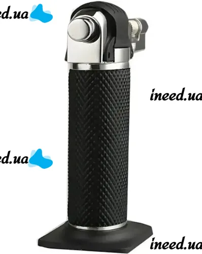 Gas turbo lighter burner Antai 0595 with piezo ignition and stand, Turbo burner soldering iron Atomic with fire control up to 1300°C for barbecues