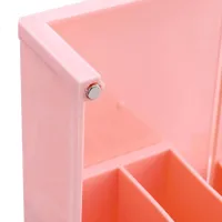 Desktop Folding Organizer Folding Storage Box FB-1990 for stationery, Stand case for office and small items for 6 compartments