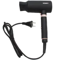 Багатофункціональний фен Kemei KM-9203 4 насадки для укладання випрямлення і завивки волосся мультистайлер з концентратором випрямлячем і плойкою