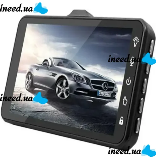 Автомобільний відеореєстратор 4 " Full HD сенсорний екран DVR BT - 100 на 2 Камери заднього виду Універсальний авторегістратор з двома камерами
