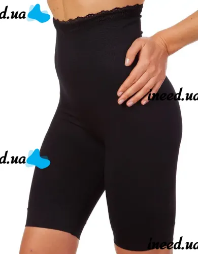 Стягуючі шорти для корекції фігури California Beauty Slim'n Lift, Стягуюча жіноча білизна Слім енд Ліфт Силует із завищеною талією Чорні