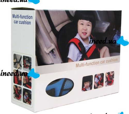 Child Frameless car seat Multi Function Car Cushion Blue, Universal car seat for a child in a car up to 25 kg, Comfortable car seat
