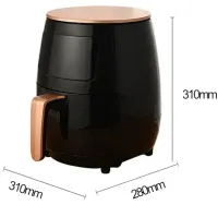 Oil-free Air Fryer Multi-oven Air Fryer Su Tai ST-505 6L for Cooking 2400W Oil-free Fryer with Air Grill Function S18
