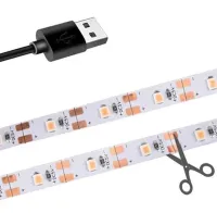 Світлодіодна фитолента GrowLight 5V USB 2835 для вирощування кімнатних рослин 2 м, гнучка LED стрічка підсвічування повного спектру для росту розсади