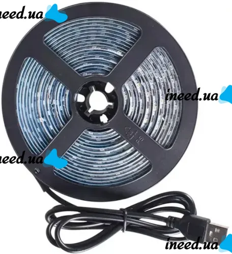 Світлодіодна фитолента GrowLight 5V USB 2835 для вирощування кімнатних рослин 2 м, гнучка LED стрічка підсвічування повного спектру для росту розсади