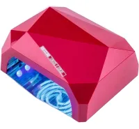 УФ лампа Beauty nail Diamond D-058 CCF + LED 36W для манікюру і педикюру гібридна лампа для сушіння нігтів, гель лаку 36Вт з таймером рожева