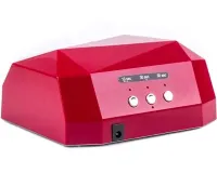 УФ лампа Beauty nail Diamond D-058 CCF + LED 36W для манікюру і педикюру гібридна лампа для сушіння нігтів, гель лаку 36Вт з таймером рожева