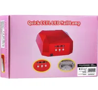 УФ лампа Beauty nail Diamond D-058 CCF + LED 36W для манікюру і педикюру гібридна лампа для сушіння нігтів, гель лаку 36Вт з таймером рожева