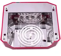 УФ лампа Beauty nail Diamond D-058 CCF + LED 36W для манікюру і педикюру гібридна лампа для сушіння нігтів, гель лаку 36Вт з таймером рожева