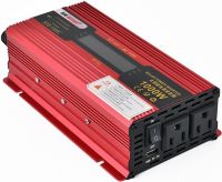 Автомобильный инвертор UKC 12V-220V 1000W KC-1000D авто преобразователь напряжения тока с LCD дисплеем от прикуривателя, аккумулятора с экраном